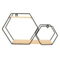 thumbnail image 4 of SHOWERORO Vertical Wall Shelf Storage Black Metal Floating Design for Homeowners 1Pcs, 4 of 6