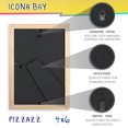 thumbnail image 3 of Icona Bay 4x6 Natural Wood Picture Frames, 3 Pack, Pizzazz Tabletop Frames, 3 of 7