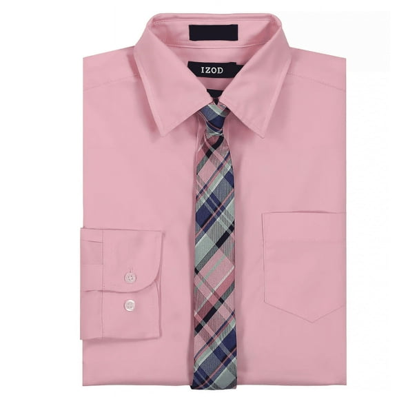 Boys 4-20 IZOD Stretch Poplin Button Front Shirt & Tie Set IZOD (XS)