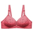 thumbnail image 3 of Sopiago Bra for Women - Plus Size Bra with Underwire Full Coverage Women Bra Red,44, 3 of 3