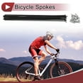 thumbnail image 2 of 20 Set 13G Bicycle Spokes 275mm Bike Wheel Spokes 304 Stainless Steel Black, 2 of 7