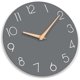 thumbnail image 4 of Kunmingshisd Toys Reloj de pared de madera, 14 pulgadas, silencioso, sin tictac, decorativo, funciona con pilas, para dormitorio, cocina, hogar, sala de estar, oficina, escuela, hotel (gris), 4 of 5