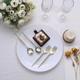 BalsaCircle 24 Gold Disposable 6" Premium Plastic Cutlery Spoons Forks ...