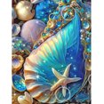 thumbnail image 1 of Cuadros Decorativos Wdftyju de Conchas Marinas de Lienzo de Resina con Ilustraciones de Diamantes DIY 5D A6410, 1 of 9