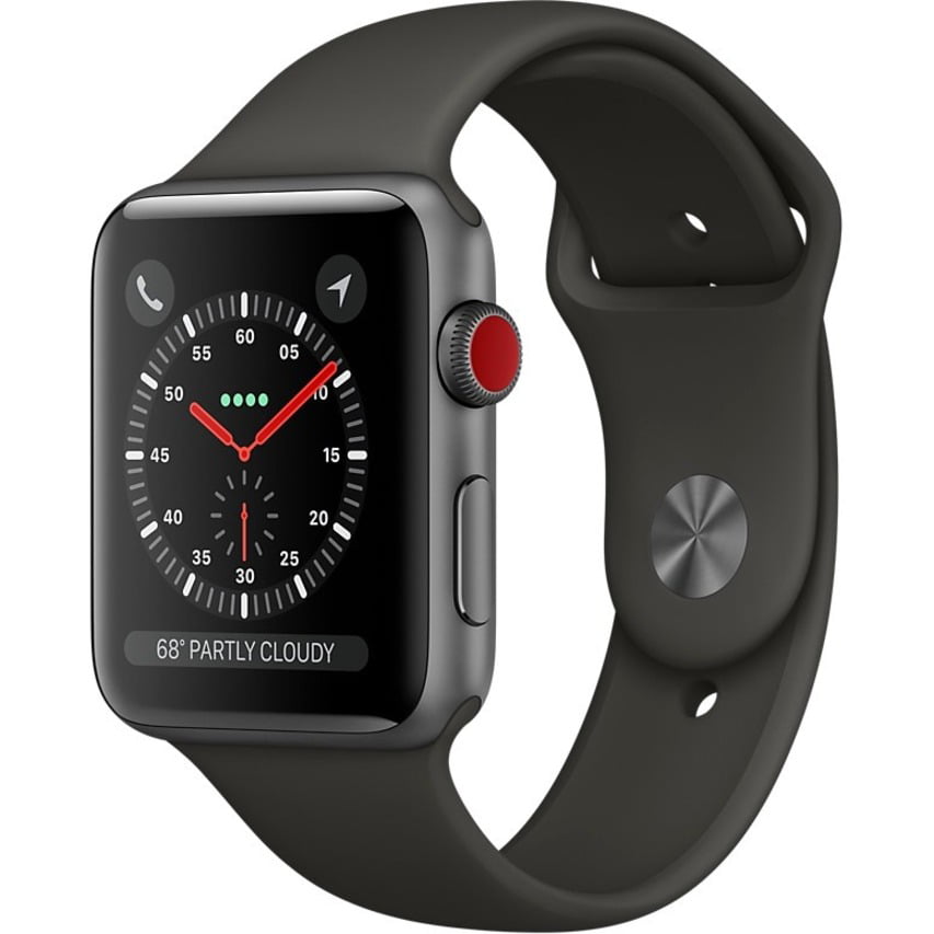 Apple Watch Series 3 GPS Space Gray - 38mm - Black Sport Band 