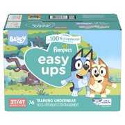 Pampers Easy Ups Bluey Potty Training Pants Boys Size 3T-4T, 76 Count (Select for More Options)