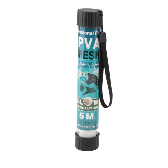 Kit de malla de PVA, práctico accesorio de pesca, red soluble en agua de fácil uso, malla para pesca de carpas. 18 mm x 5 m