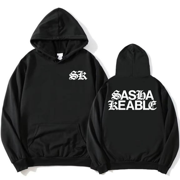Sasha Keable Singer Graphic Print Sweatshirts for Women Men Unisex Long Sleeve Hoodies Fashion Hooded Pullovers