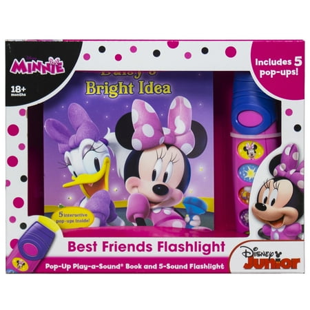Disney Minnie Mouse - Best Friends Pop-Up Sound Board Book and Flashlight - Pi Kids (Best Foxpro Sounds For Bobcat)