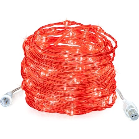 Battery Operated LED String Lights 16.4Ft 50 LEDs Indoor and Outdoor ...