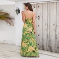 thumbnail image 4 of Vestido Suelto Informal De Verano Sin Mangas con Cuello En V Profundo para Mujer Vestidos Largos De Cami Largos para Cubrir La Playa,Verde,XL, 4 of 6