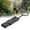 Black, variant on Outdoor Survival Double Tubes Stainless Steel Whistle with Keychain Loud Emergency Signaling for Camping Hiking Gray
