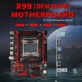 thumbnail image 3 of Motherboard, X99 Up To 32Gbps Micro ATX Motherboard 4 Channel With RTL8111G Gigabit LAN Card For CPU, 3 of 8