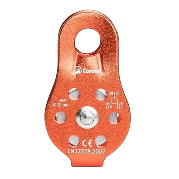 26KN Climbing Duty Cable Trolley Fast Pulley Orange