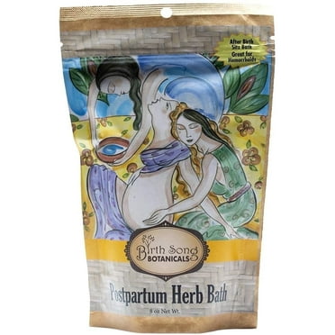 Birth Song Botanicals Postpartum Herb Bath, Relieving Herbal Sitz Bath, Postpartum Essentials, 8 oz