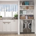 thumbnail image 5 of LALILO Kitchen Curtains and Valances Set of 3 36" Art House Window Treatment Tiers for Window Decor, 5 of 5
