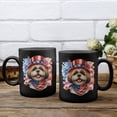 thumbnail image 3 of Patriotic Shih Tzu Celebrates 4th of July Mug Lion Dog Lover Gifts Coffee Tea Cup - 02009, 3 of 4