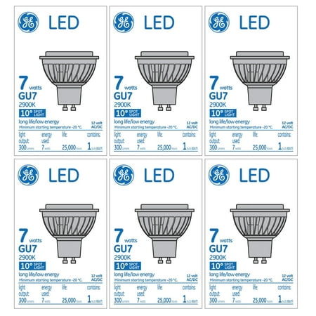 

Ge 42341 Led GU7 Bulb 12Volts AC/DC 7 watts 2900K 300 Lumens (pack of 6)
