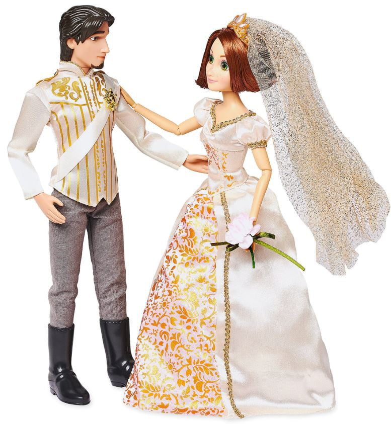 Disney Princess Classic Rapunzel Eugene Wedding Doll 2 Pack Set