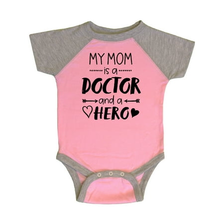 

Inktastic My Mom is a Doctor and a Hero Gift Baby Boy or Baby Girl Bodysuit