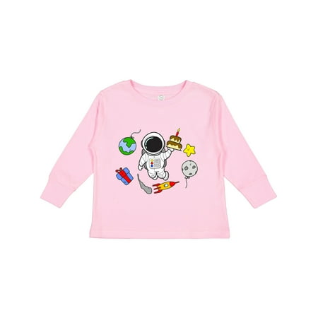 

Inktastic Astronaut Birthday Gift Toddler Boy or Toddler Girl Long Sleeve T-Shirt