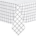 thumbnail image 2 of Unique Bargains 1 Pack Rectangle Tablecloth, Waterproof Polyvinyl chloride Table Cover White 55x55inch, 2 of 5