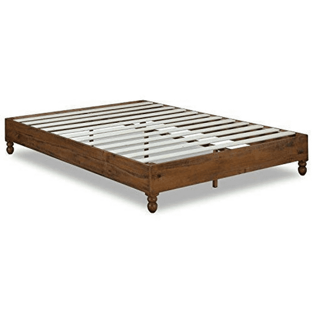 12 Inch Solid Wood Frame Platform Bed, Platform Bed Frame Queen Real Wood