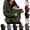 Army Green, variant on Women's Maternity Full Zip Fleece Jacket with Baby Pouch – Warm Kangaroo Pocket Sweatshirt Hoodie for Pregnancy (Navy,L)