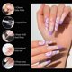 thumbnail image 5 of Uñas postizas AQOYNQ 240 uds curvas largas transparentes, 5 of 7