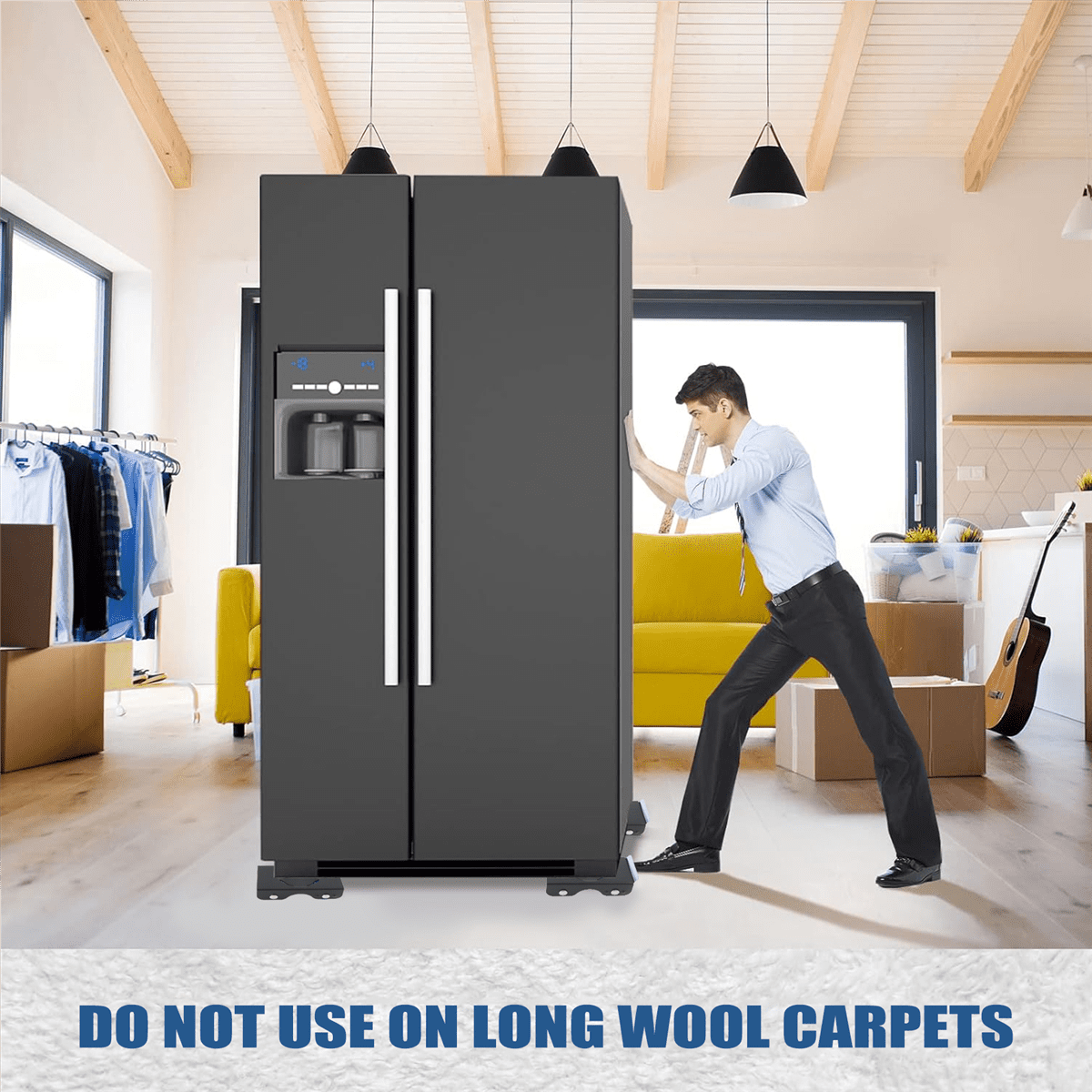 Universal Upgraded Furniture Lift Heavy Duty Appliance Roller Trolley Suitable for Sofas Refrigerators,Washing Machines