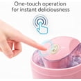 thumbnail image 5 of Mini Ice Cream Maker Machine 500ml, 12W Electric Gelato & Sorbet Maker for Homemade Frozen Yogurt, Quick 15-Minute Dessert Maker with One-Touch Control, Peach(wwx), 5 of 8
