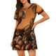 thumbnail image 1 of Fotbe Coffee Beans Bata de Dormir para Mujer con Estampado, Camisón de Algodón de Manga Corta, Ropa de Dormir Casual, 1 of 6