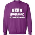 thumbnail image 2 of OXI Crewneck Sweatshirt - Casual Sweatshirts for Men's and Women Fleece Sweatshirt Long Sleeve- Purple Small, 2 of 2