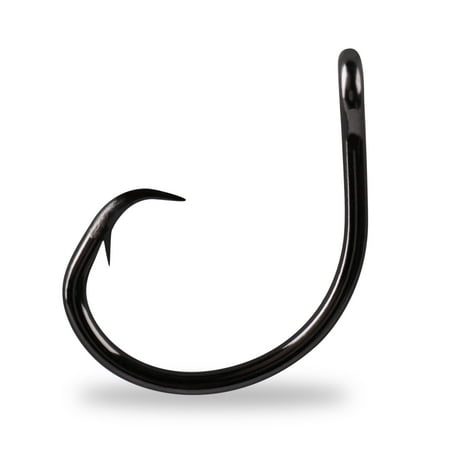 UPC: 0023534349575 | MUSTAD ULTRAPOINT DEMON PERFECT IN LINE CIRCLE HOOK BLACK NICKEL SZ 6/0 10PK
