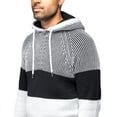 thumbnail image 4 of X RAY JEANS Mens Color Blocked Hooded Sweater, White, L, 4 of 5
