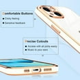 thumbnail image 6 of Case Compatible with iPhone 13 Case Crystal Clear Transparent Design Back Bumper Shockproof Slim Fit Soft TPU Silicone Protective Phone Case Cover for iPhone 13, White, 6 of 14