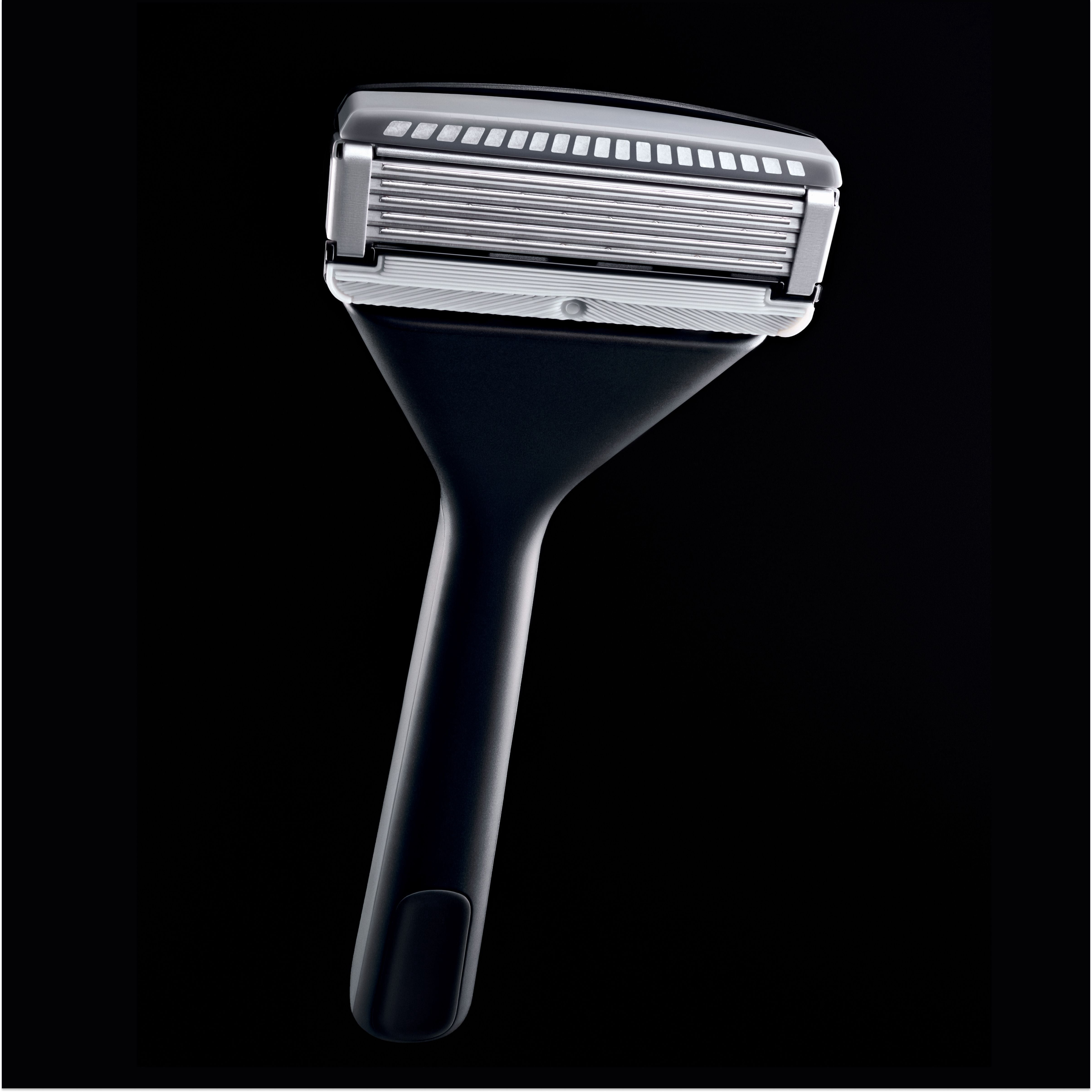 House of Atlas Premium Razor Kit - Matte Black - 5ct: Whole Body, All Hair Types, Reusable Razor, 5 Blades