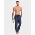 thumbnail image 4 of MoFiz Men's Plaid Print Woven Pajama Pants Cotton Loungewear Sleep Bottoms 3PACK, 4 of 11