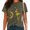1-green, variant on Women Rats Spelled Backwards is Star Graphic T-shirts Water Washed Short Sleeve Crewneck Tops Cute Black White Rat Design Funny Wordplay Tees Summer