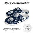 thumbnail image 6 of Disketp white arrow Skull Women's Men's Slippers Plush Slip-On House Slipper for Winter Indoor Soft Cushion Non-slip Fluffy Slides Slippers-39/40, 6 of 7
