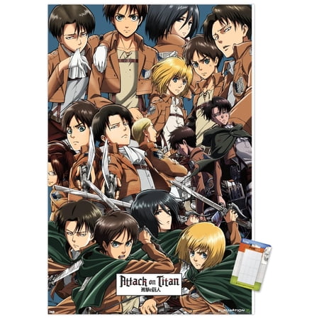 Attack on Titan - Collage Wall Poster, 14.725" x 22.375"