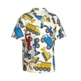 thumbnail image 2 of Truck Pattern Hawaiian Shirts For Men, Summer Short-Sleeve Relaxed-Fit Button-Down Shirts Medium, 2 of 8