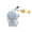 2Light Blue, variant on 2Blue Usb Rechargeable Leafless Portable Fan Handheld Pocket Fan 2 Wind Levels Quiet Brushless Motor 500Mah Battery Hanging Neck Design Up To 3 Hours Low Noise 3.5X2.8X2In