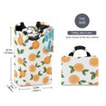thumbnail image 2 of Yayeee Freestanding Laundry Hamper with Handle Collapsible Large Storage Basket for Clothes, Orange, 2 of 7