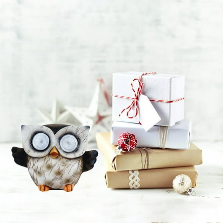 

Man Lamp Night Light Kids Creative Owl Solar Energy Lamp Animal Sculpture Resin Ornaments Cute Owl Night Light Birthday Gift Christmas Decoration