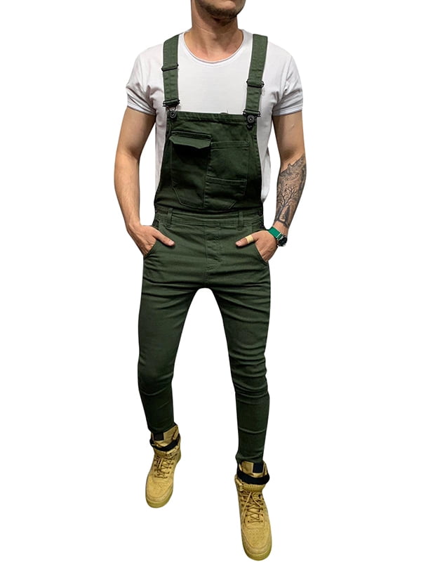 men's slim fit bib overalls