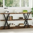thumbnail image 6 of TribeSigns Sofa Table, TV Console Table, Narrow Long Sofa Table with Storage for Entryway, Living Room, 70.8 Inch, 6 of 7