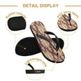 thumbnail image 3 of YAZAOOSummer Flip Flops Creatively Regal Crimson Damask Simple Beach Sandals, 3 of 8