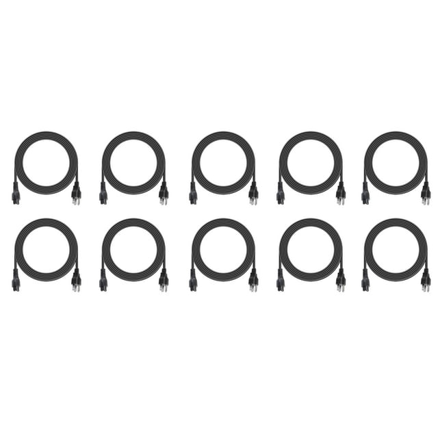 Paquete 10 Piezas Cable De Corriente Para Laptop (Trebol)