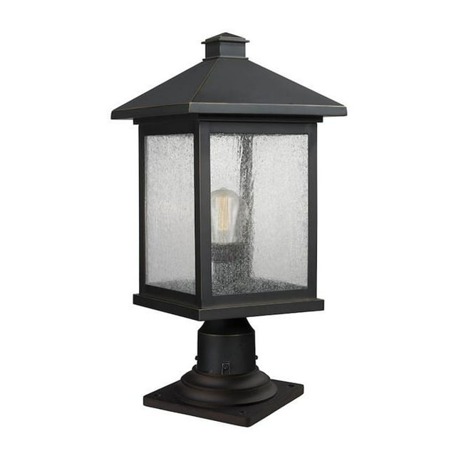 9.5 x 20.25 in. Portland Oil Rubbed Bronze Outdoor Post